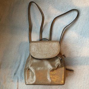 Sole Society NWOT Faux Leather Gold Backpack Purse